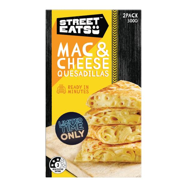 Street Eats Mac & Cheese Quesadillas