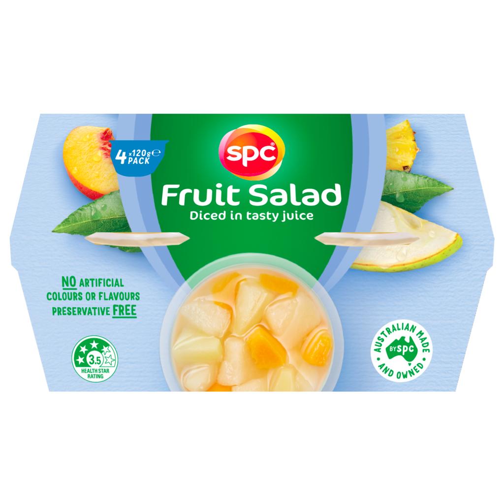 SPC Diced Fruit Salad in juice 4 x 120g