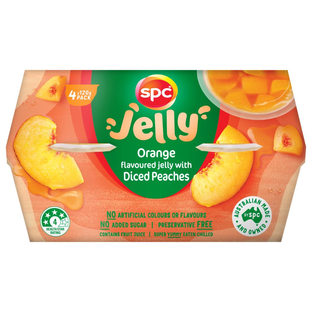 SPC Diced Peaches in Orange Jelly 4 x 120g