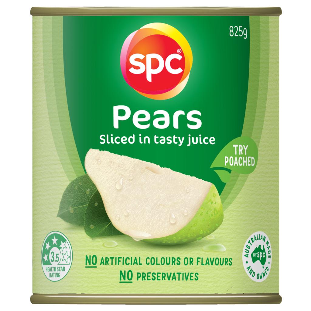 SPC Pears Sliced 825g