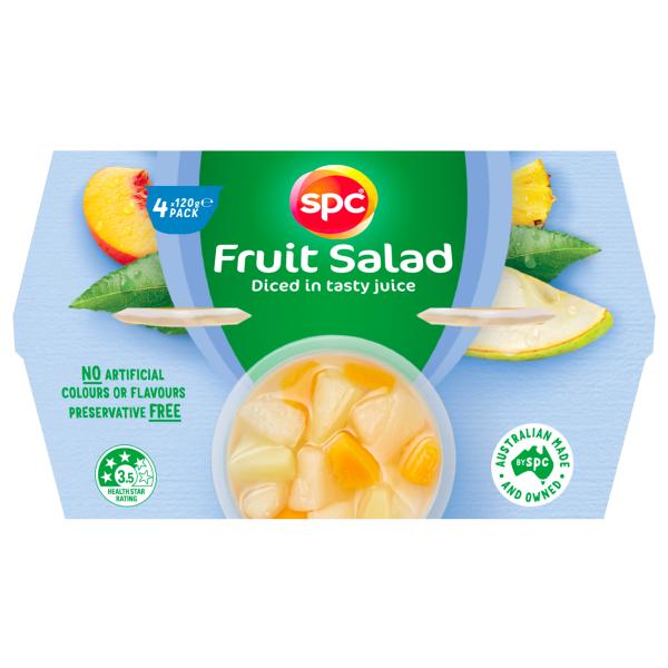 SPC Diced Fruit Salad in juice 4 x 120g